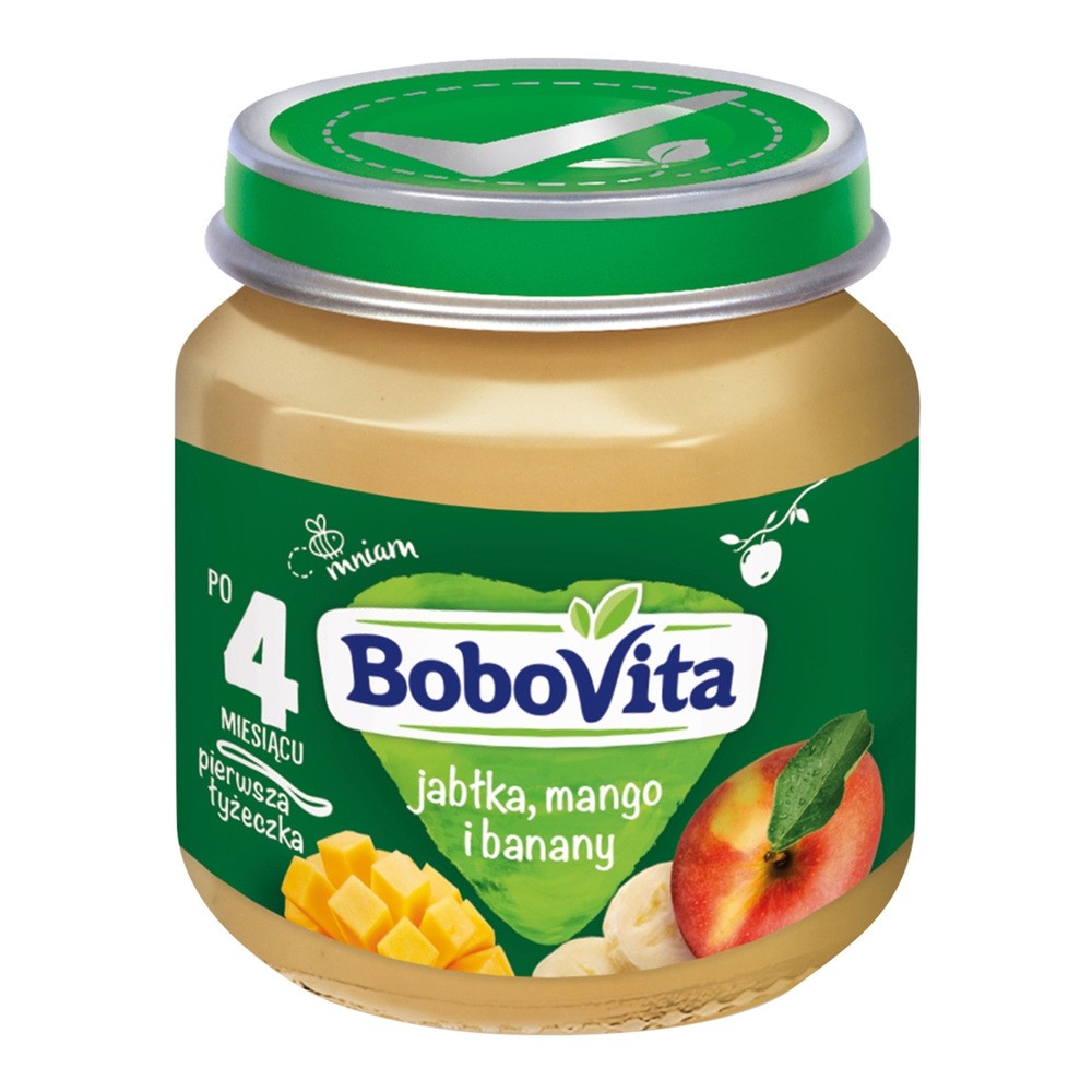 BOBOVITA Jabłka mango banany po 5 m-cu 125 g