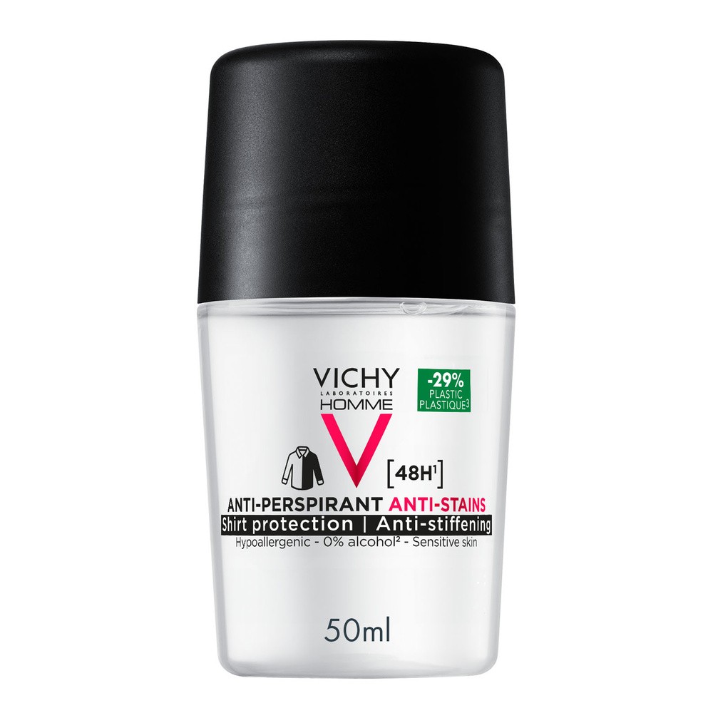 Vichy HOMME Antyperspirant w kulce dla mężczyzn przeciw plamom 48h 50 ml 7074112