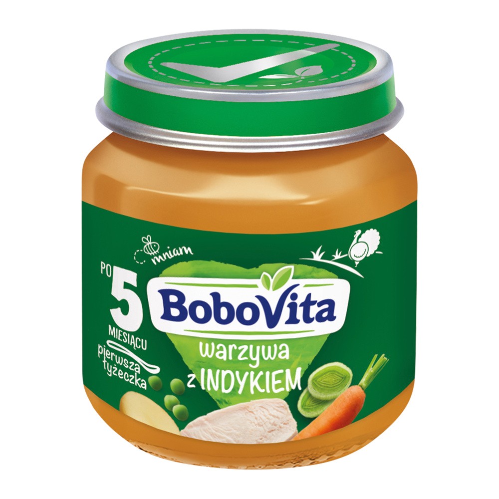 Bobovita Obiadek warzywa z indykiem po 5 m-cu 125g