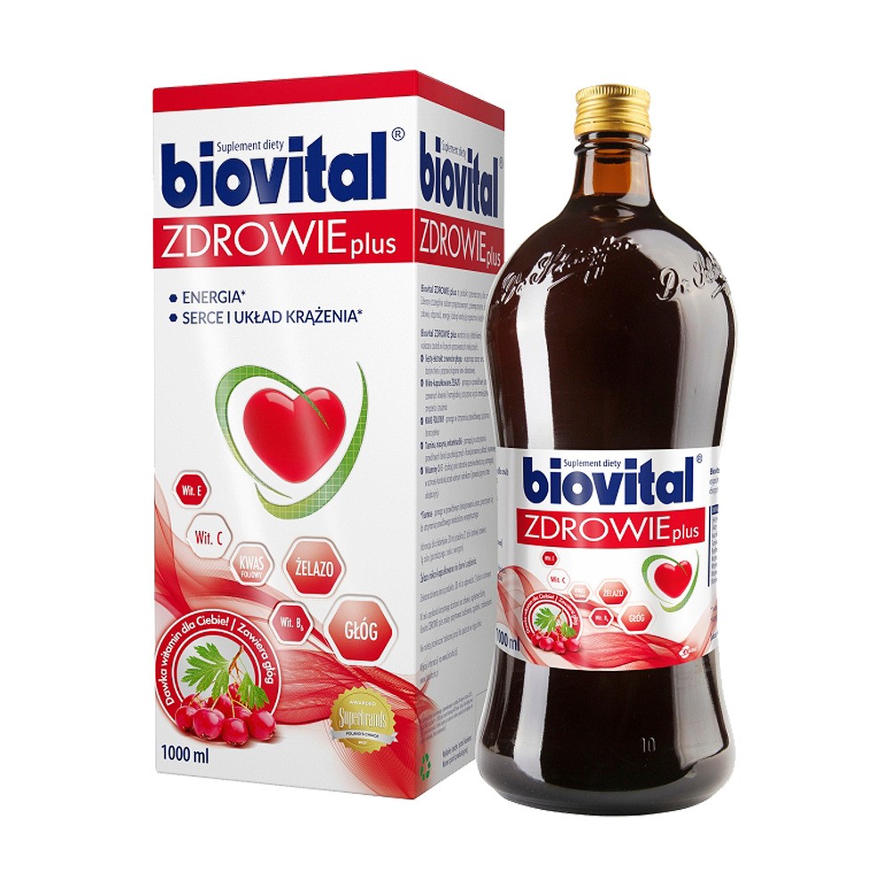 EGIS PHARMACEUTICALS PLC Biovital zdrowie plus płyn 1000 ml