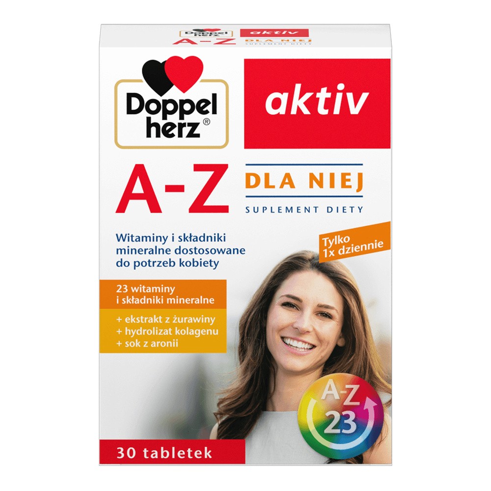 Queisser Pharma GMBH CO Doppelherz Aktiv A-Z Dla Niej witaminy i minerały dla kobiet 30 tabletek 3493761