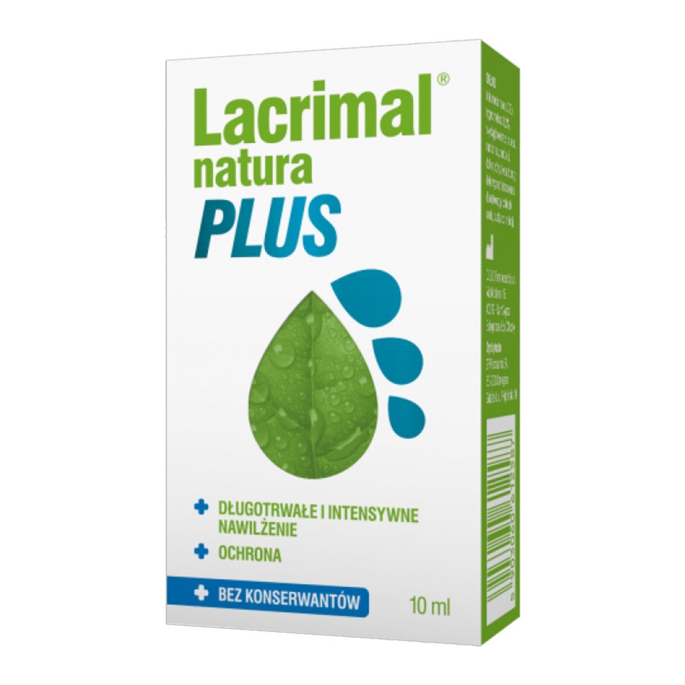 Polpharma Lacrimal Natura Plus krople do oczu 10 ml