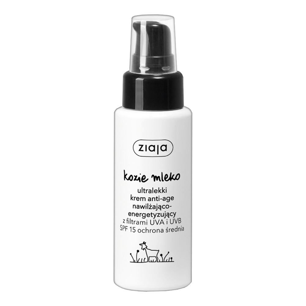 Ziaja 123ratio KOZIE MLEKO Ultralekki Krem anti-age nawilżająco-energetyzujący 50 ml 7073039
