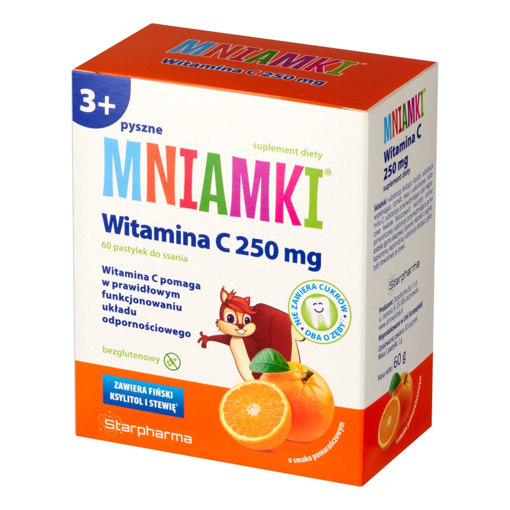 Starpharma Mniamki Witamina C 250 mg x 60 pastylek do ssania
