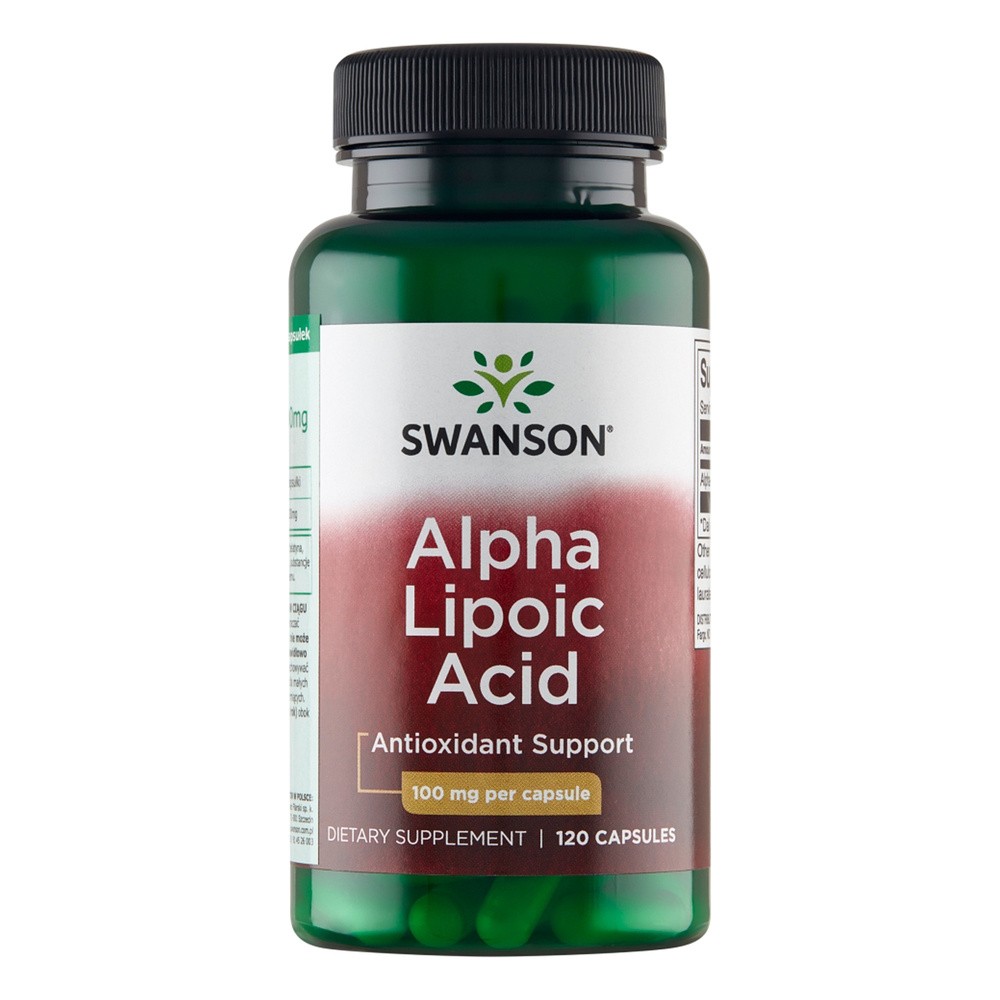 Swanson Health Products ALA kwas alfa liponowy 100mg 120 kapsułek 1121465