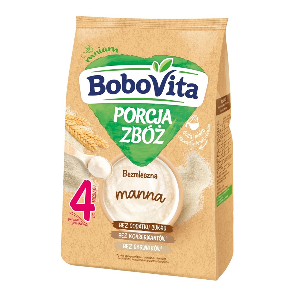 Bobovita (Nutricia) Porcja Zbóż Kaszka bezmleczna manna 170g 101791