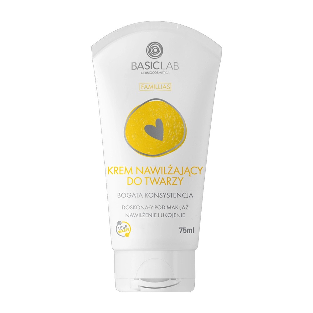 NEW APPROACH BasicLab Famillias krem nawilżający do twarzy bogata konsystencja 75 ml