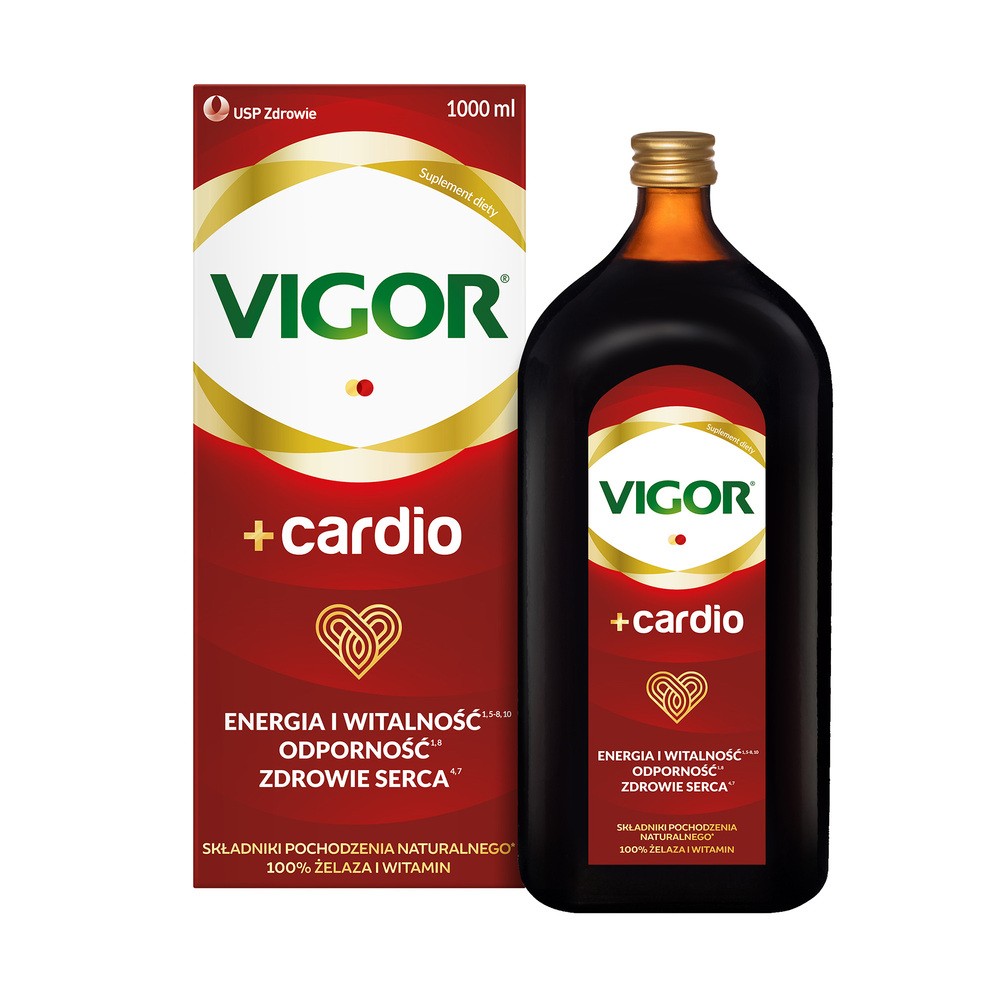 USP ZDROWIE SP. Z O.O USP ZDROWIE SP Z O.O Vigor+ Cardio Preparat witaminowy w płynie 1000 ml