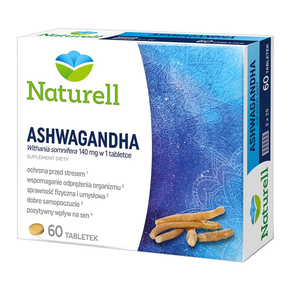 USP Zdrowie NATURELL Ashwagandha 60 tabl 3473421