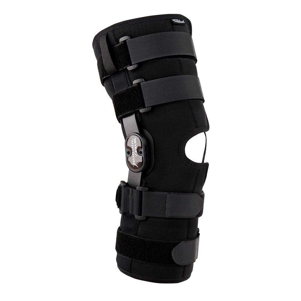 Meyra Reflex Long, otwarta orteza stawu kolanowego, czarna, rozmiar M