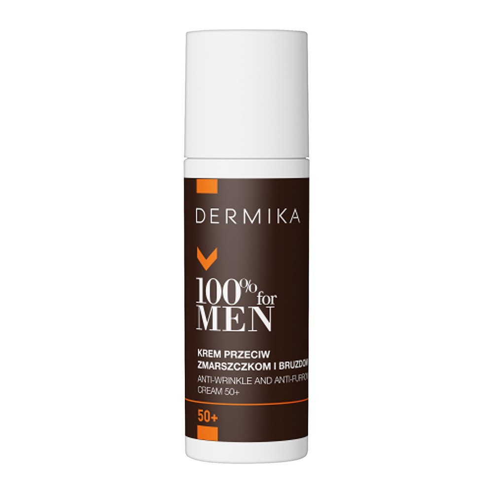 Dermika Dermika 100% For Men krem dla mężczyzn przeciw zmarszczkom i bruzdom 50+ 50ml