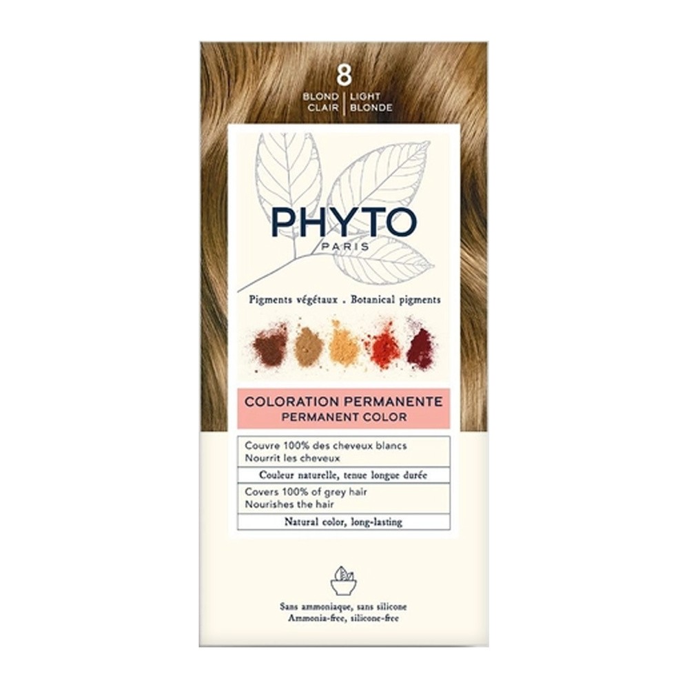 Phyto phytocolor 8 JASNY BLOND farba pielęgnacyjna do włosów z pigmentami roślinnymi