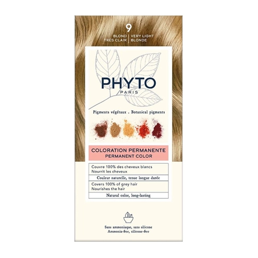 Phyto phytocolor 9 BARDZO JASNY BLOND farba pielęgnacyjna do włosów z pigmentami roślinnymi
