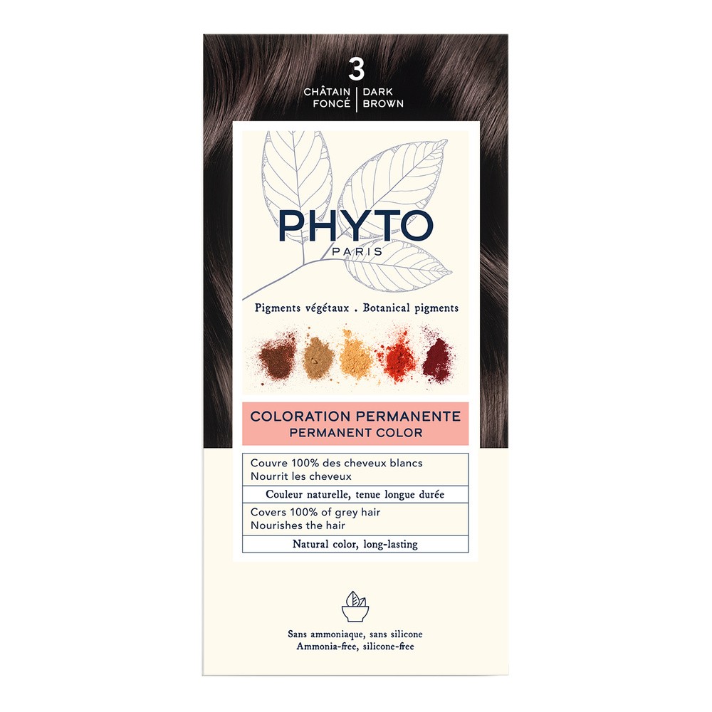 Phyto ALES GROUPE Color Trwała koloryzacja włosów 3 Ciemny kasztan 100 ml