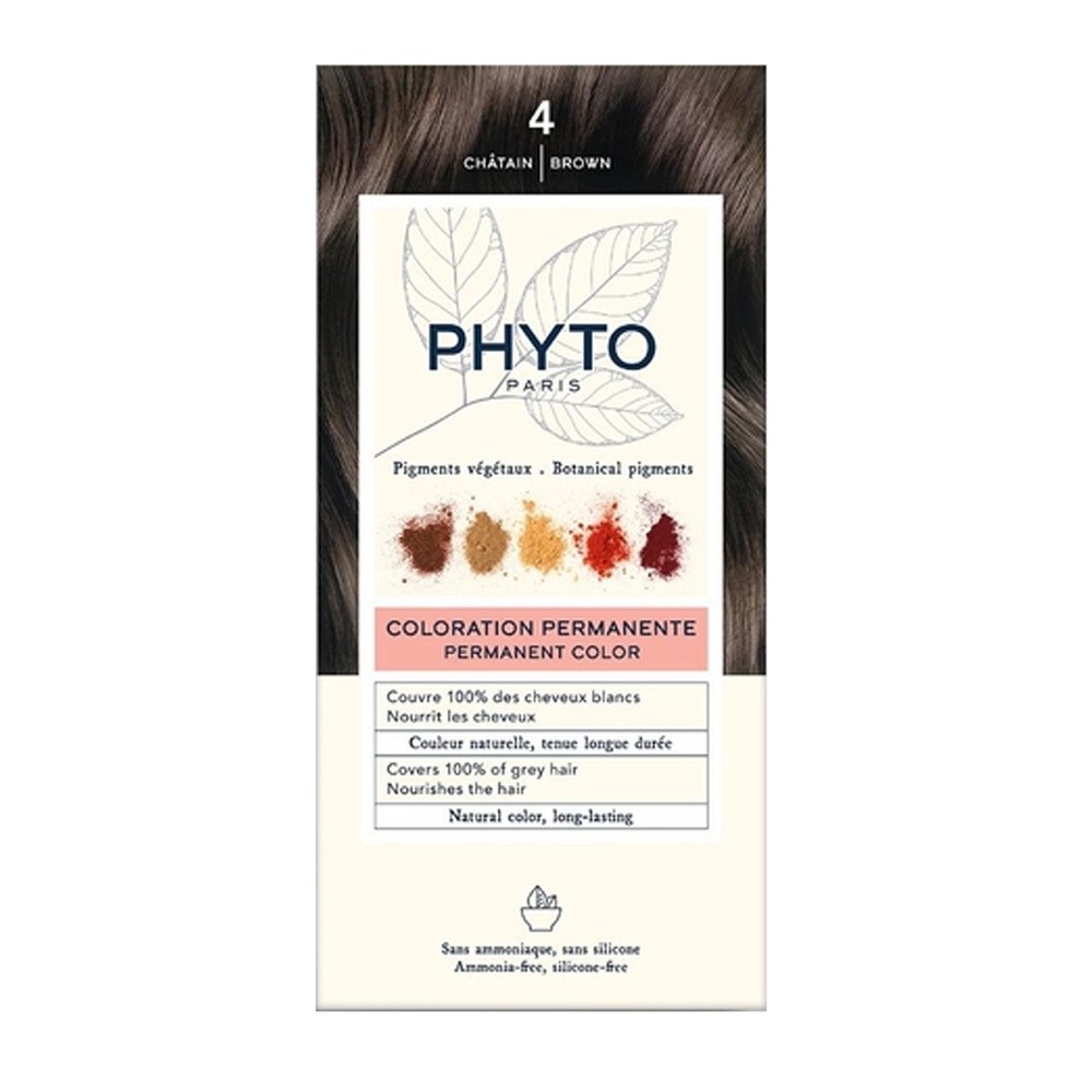 Phyto ALES GROUPE Color Trwała koloryzacja włosów 4 Kasztan 100 ml