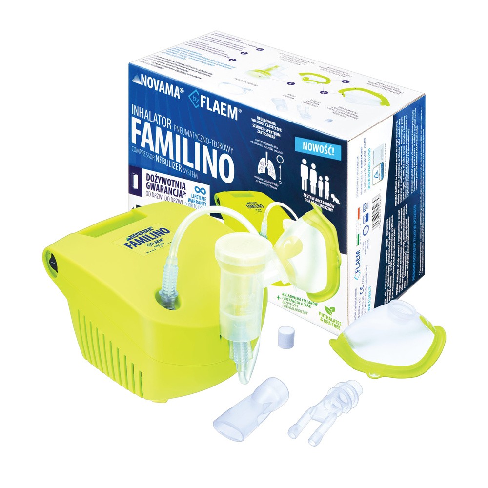 NOVAMA FAMILINO by FLAEM Inhalator pneumatyczno-tłokowy certyfikowany TOW009850