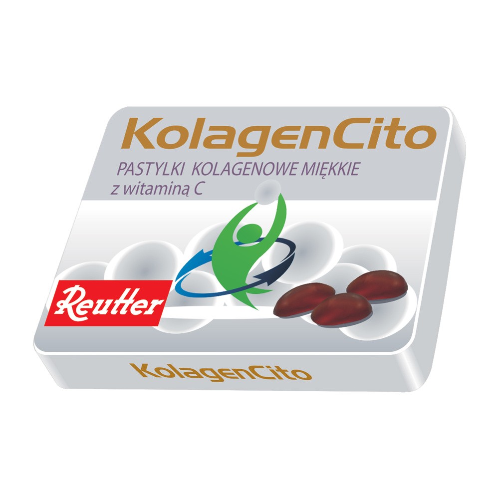 Reutter KolagenCito Pastylki kolagenowe miękkie z witaminą C 48g 4260376090753