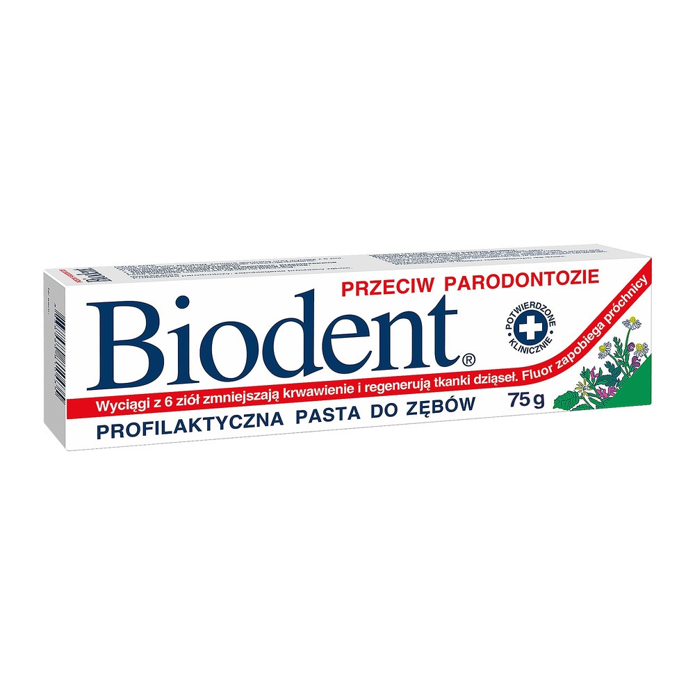 ILIRIJA Pasta do zębów biodent przeciw parodontozie 75 g