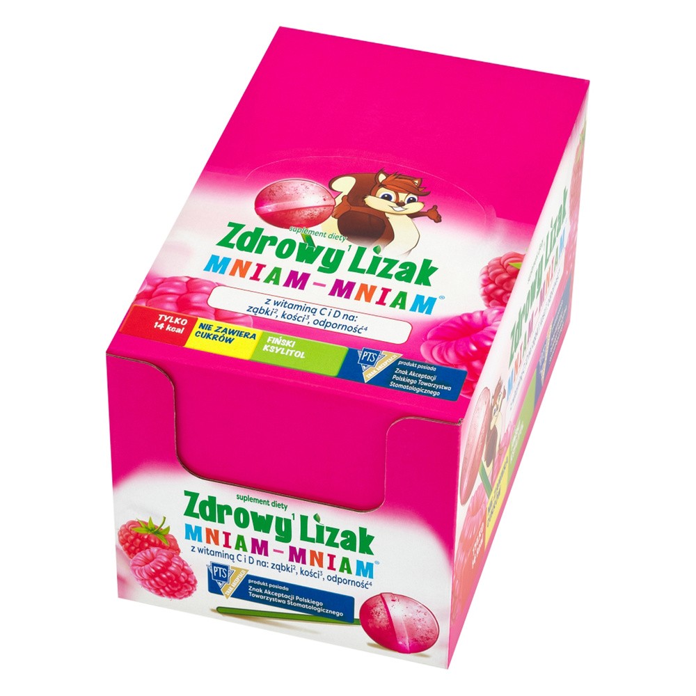 STARPHARMA Zdrowy lizak mniam-mniam x 40 szt smak malinowy