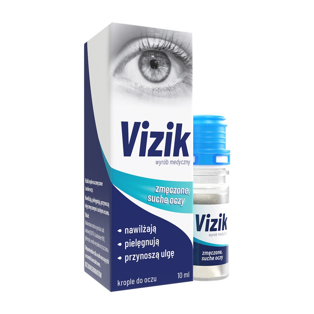 Zdrovit Vizik, krople na zmęczone i suche oczy, 10 ml, ZDROVIT 9092144