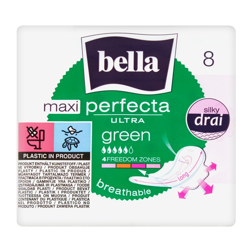 Bella Perfecta Podpaski Ultra Maxi Green 8 sztuk