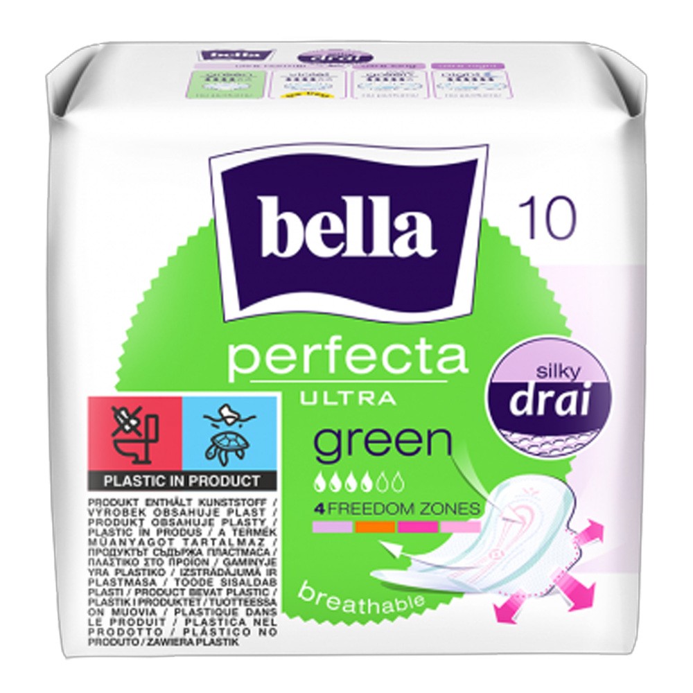 Bella Perfecta podpaski Ultra Green 10 sztuk