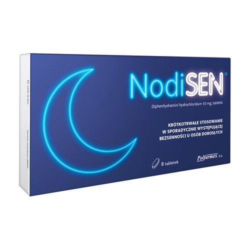 Nodisen 0,05g, Lek na bezsenność 8 tabletek