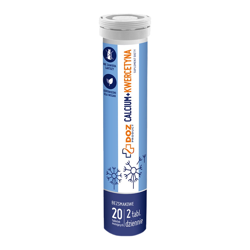 DOZ PRODUCT Calcium + Kwercetyna, tabletki musujące, 20 szt.