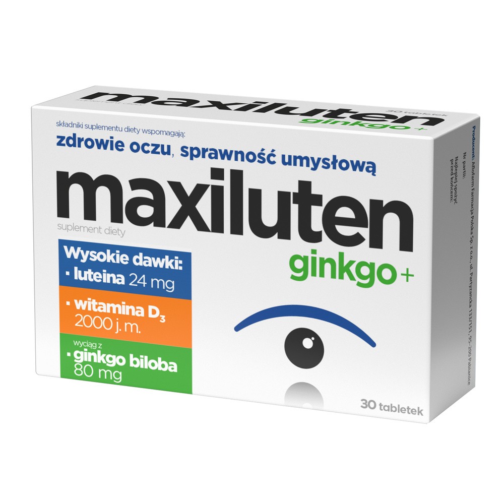 Aflofarm Maxiluten Ginkgo + x 30 tabl