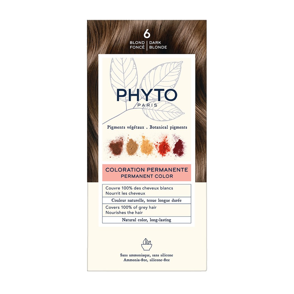 Phyto ALES GROUPE Color Trwała koloryzacja włosów 6 Ciemny blond 100 ml