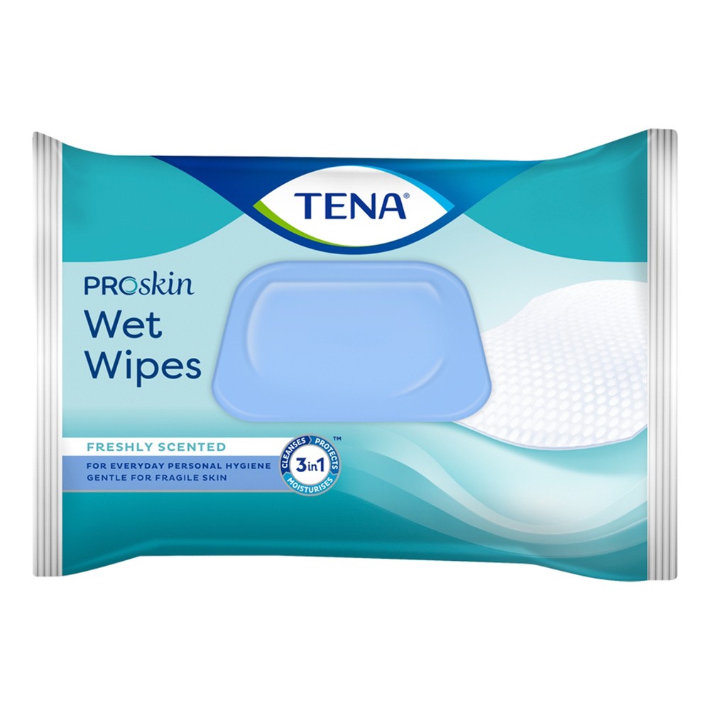 SCA Hygiene Tena Wet Wipes chusteczki 3w1 oczyszczająco nawilżające 2x 48 sztuk [DWUPAK] 7079842