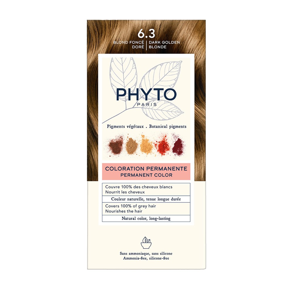 Phyto ALES GROUPE Color Trwała koloryzacja włosów 6.3 Ciemny złoty blond 100 ml