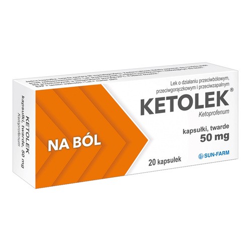 KETOLEK 50 mg, 20 kapsułek
