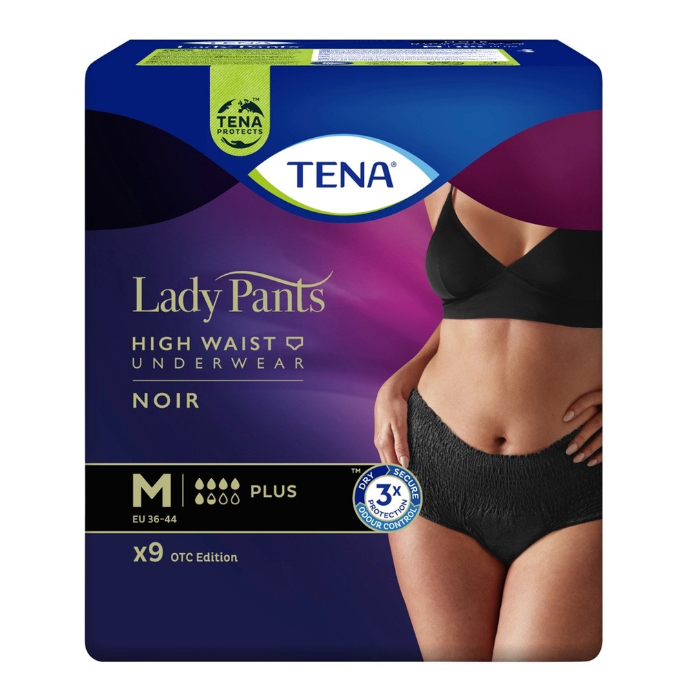SCA Tena ESSITY POLAND SP Z O.O Lady Pants Noir Plus majtki chłonne M 9 sztuk