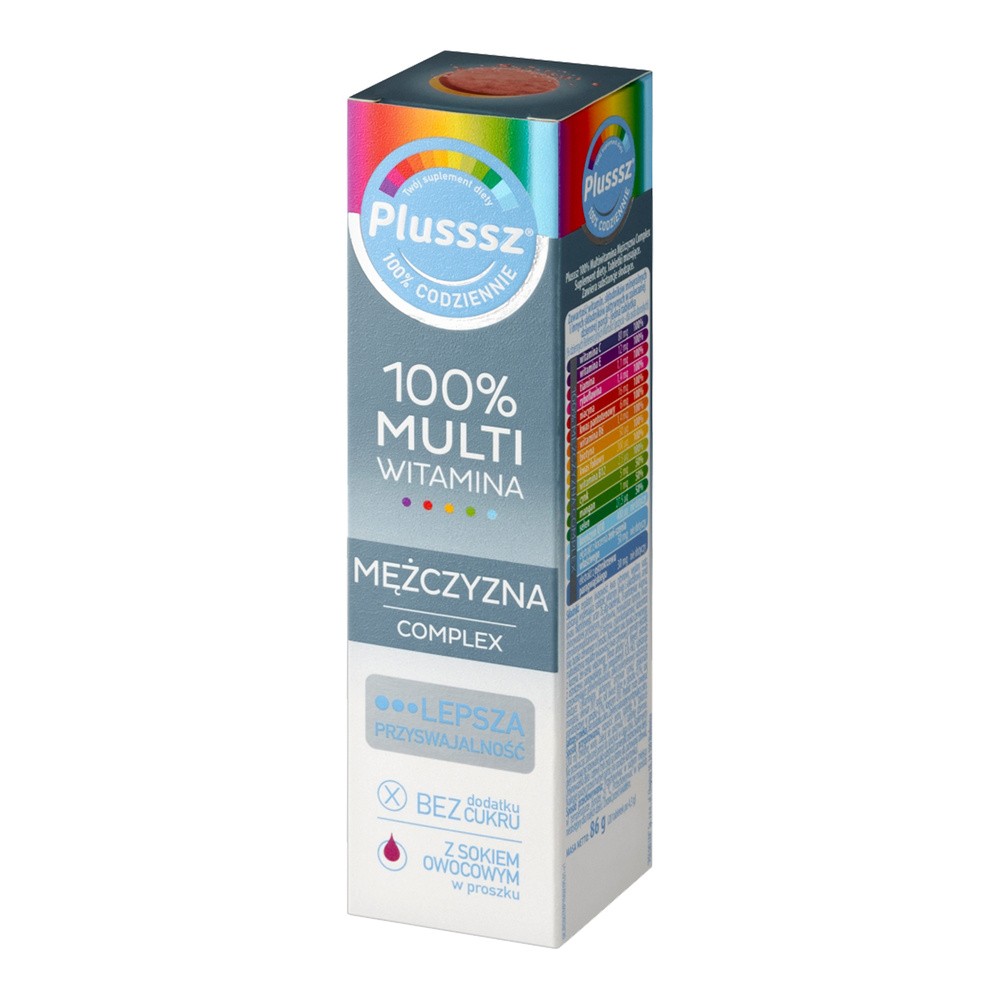Polski Lek Plusssz 100% Multiwitamina Mężczyzna Complex, 20 tabl.