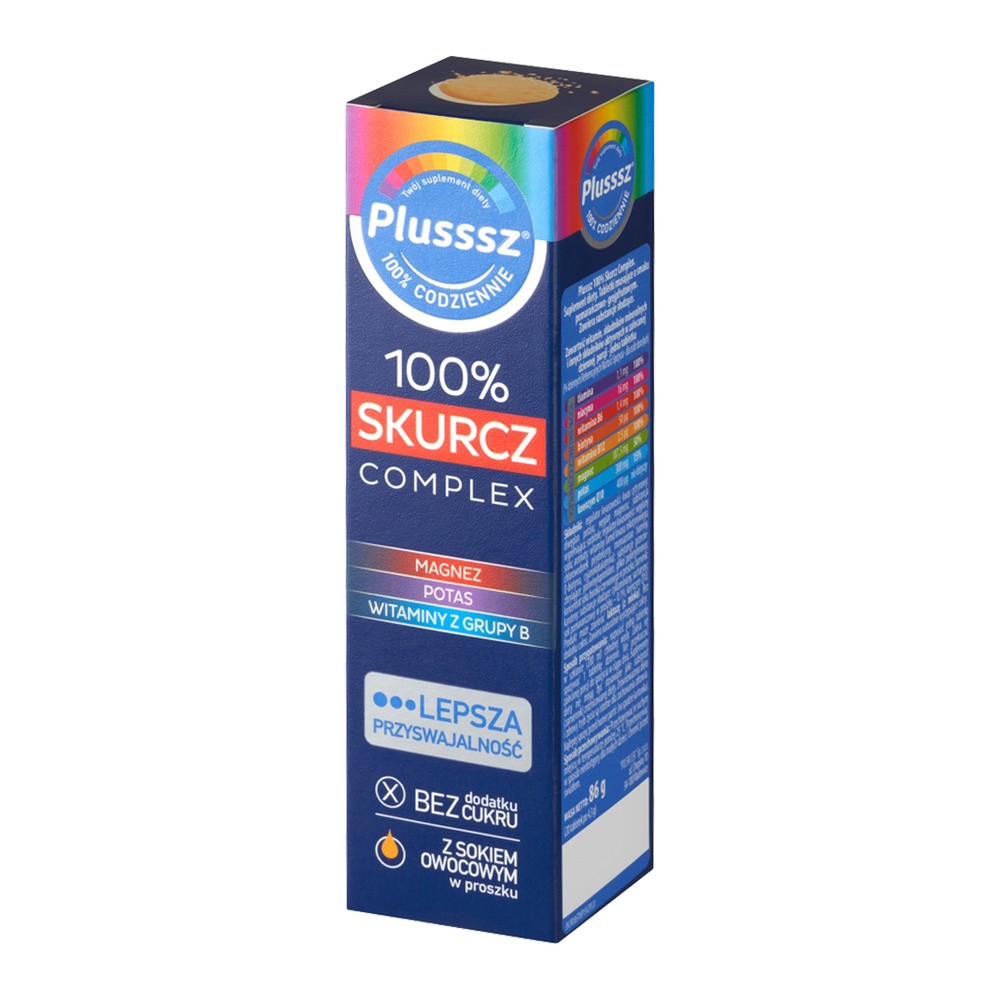 POLSKI LEK Plusssz 100% Skurcz Complex 20 tabletek musujących