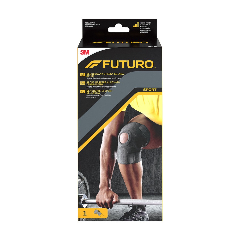 3M VISCOPLAST Futuro Sport regulowana opaska na kolano |  OD 199 PLN!