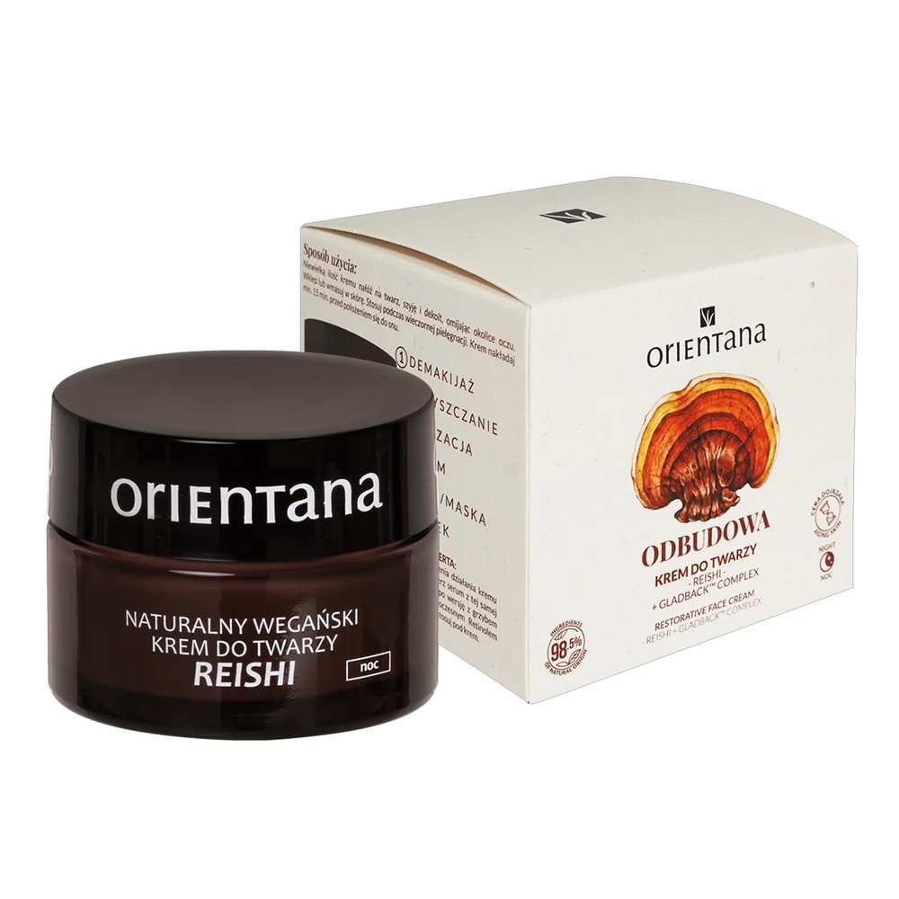 Orientana Reishi Night Wegański krem do twarzy na noc 50ml