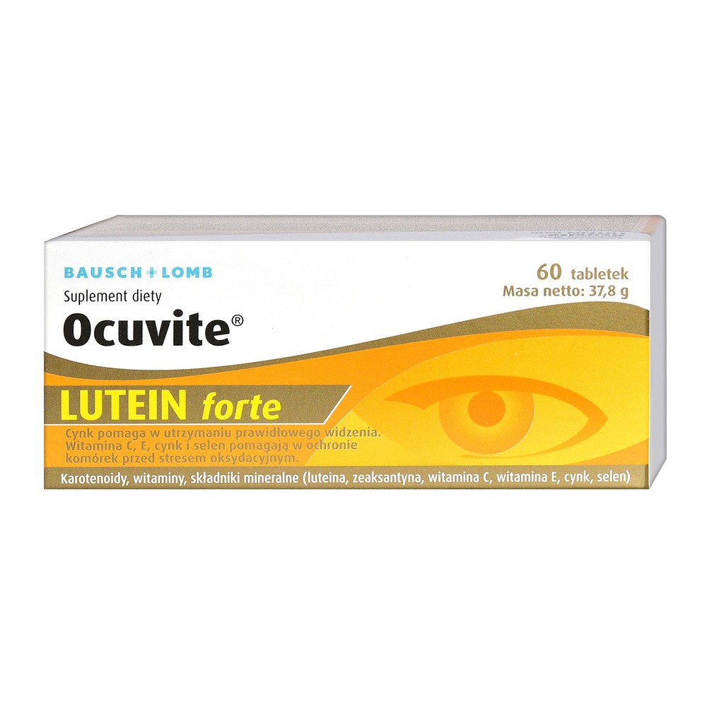 Ocuvite Lutein Forte, suplement diety, 60 tabletek |   !! 6863914