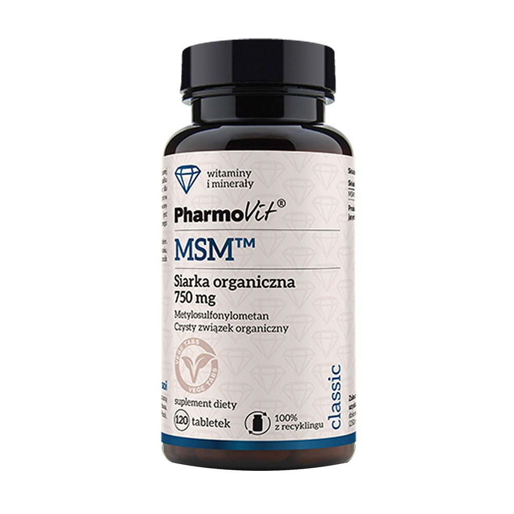 Pharmovit MSM Siarka Organiczna 750 mg (120 tab) Pharmovit phv-131