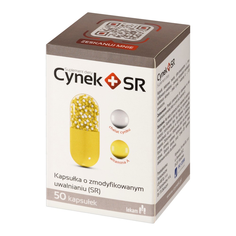 PRZEDSIĘBIORSTWO FARMACEUTYCZNE LEK-AM SP. Z O.O. Cynek+Sr Kaps.Twarde 50 Kaps.