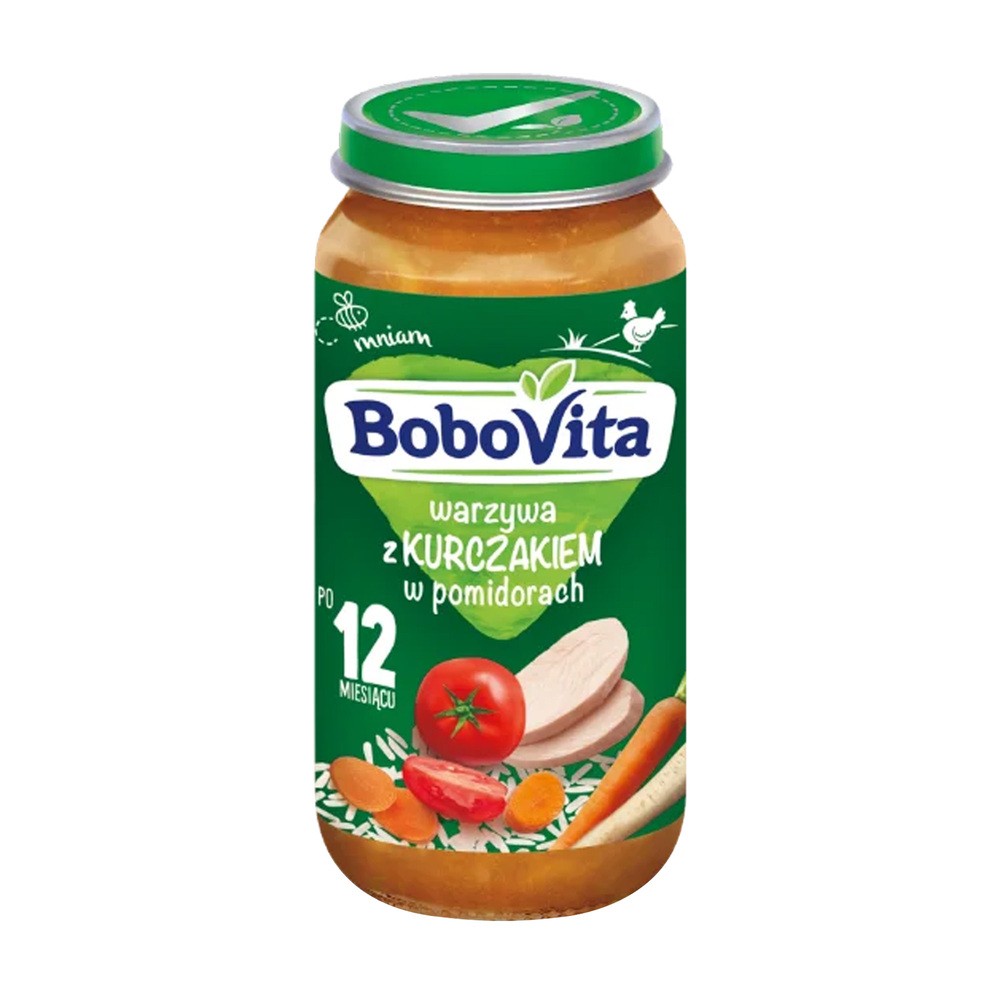 BOBOVITA Obiadek - warzywa z kurczakiem w pomidorach