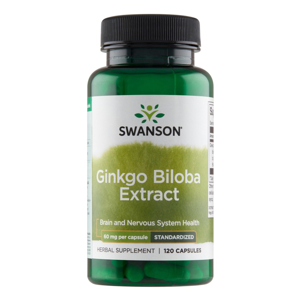 SWANSON Ginkgo Biloba ekstrakt 60mg-(90 kap) 774