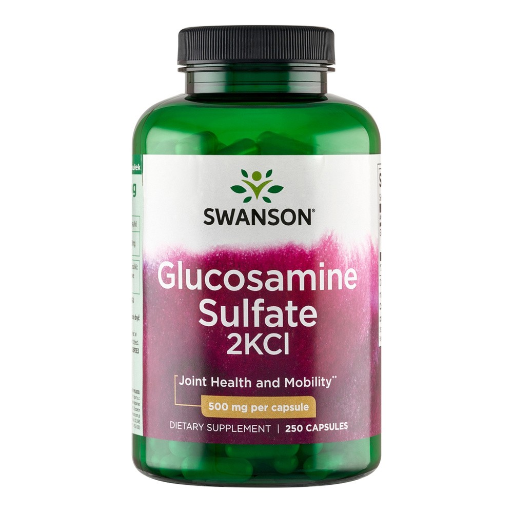 Swanson, Usa Glukozamina 500mg Suplement diety 250 kaps.