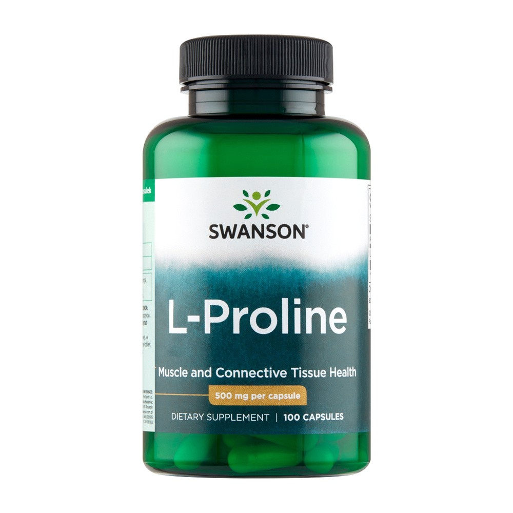 SWANSON L-Prolina 500mg 100tab - suplement diety