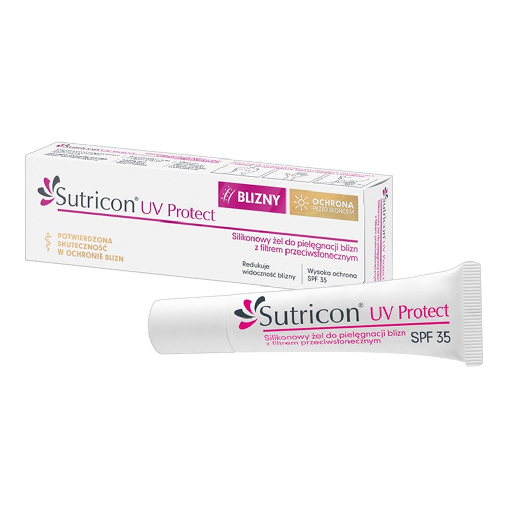 Sutricon Uv Protect żel na blizny rozstępy SPF35