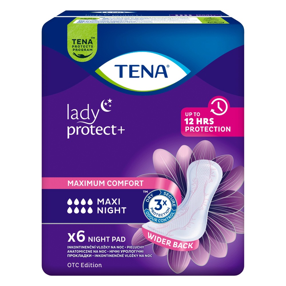 SCA Tena Lady Maxi Night, podpaski specjalistyczne, OTC, 6 sztuk |TYDZIEŃ  od 99,99 zł !!! 9096894
