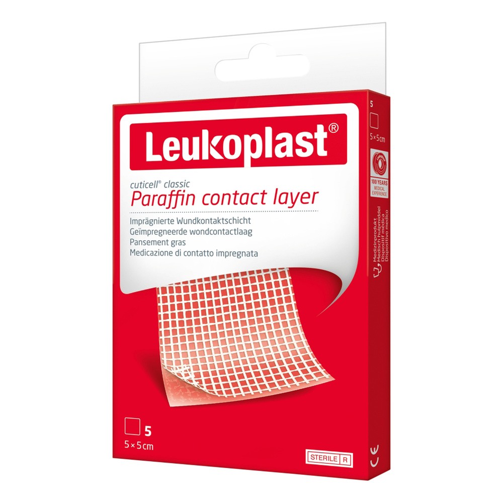 ESSITY Leukoplast Cuticell Paraffin opatrunek specjalistyczny 5 szt x 5 cm |  OD 199 PLN!