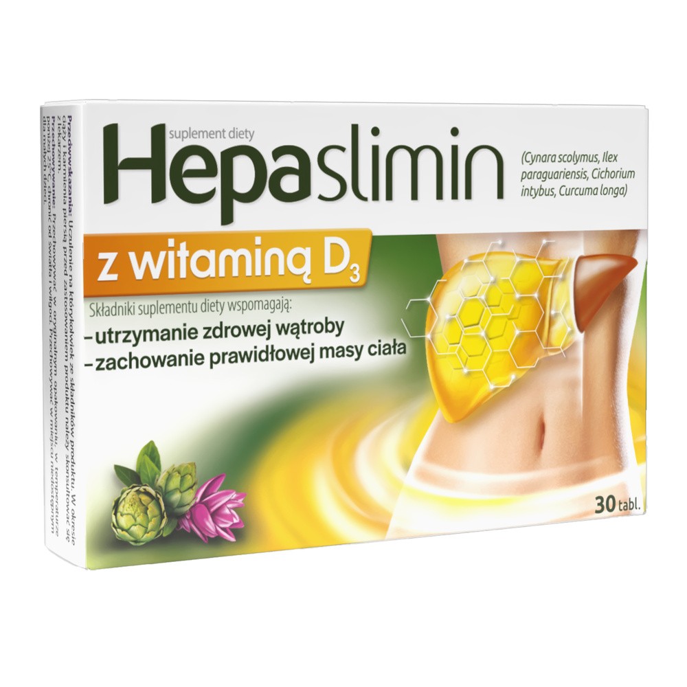 Aflofarm Hepaslimin z witaminą D3 x 30 tabl