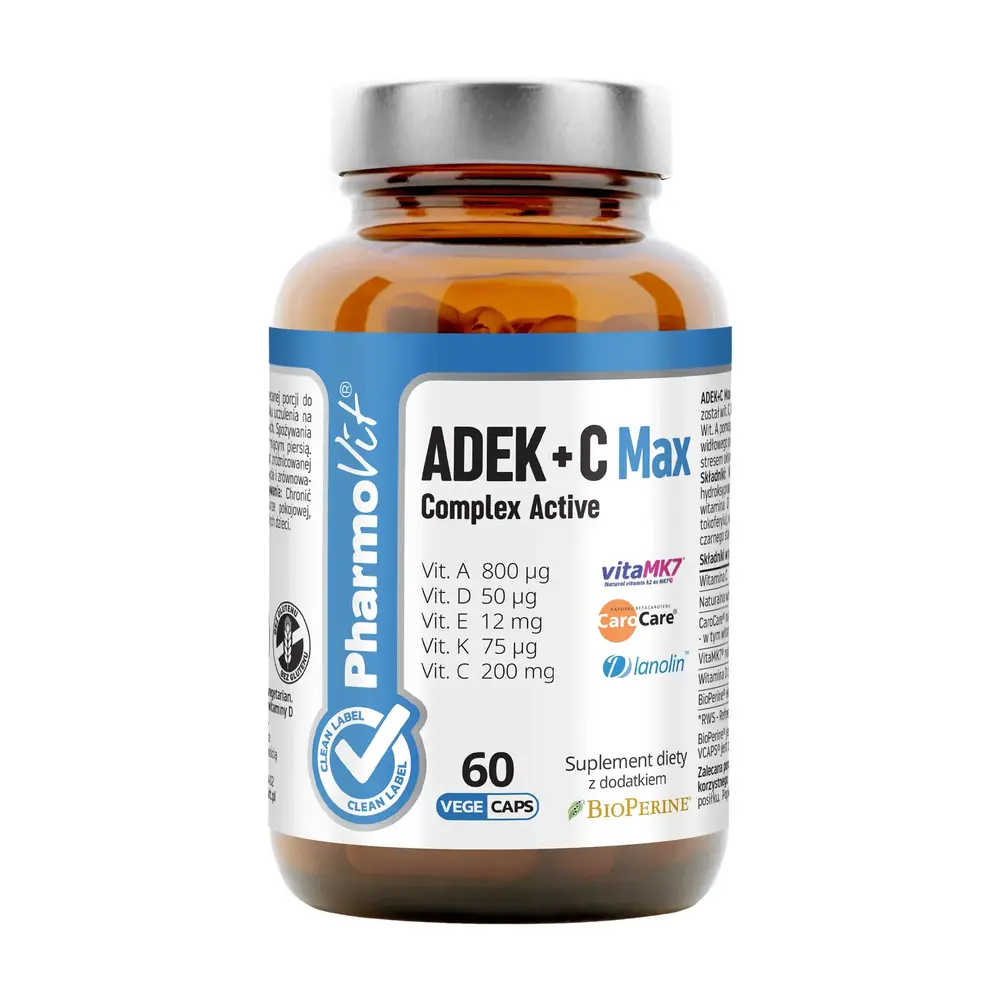 Pharmovit Witaminy ADEK + C Max Complex Active 60kaps.